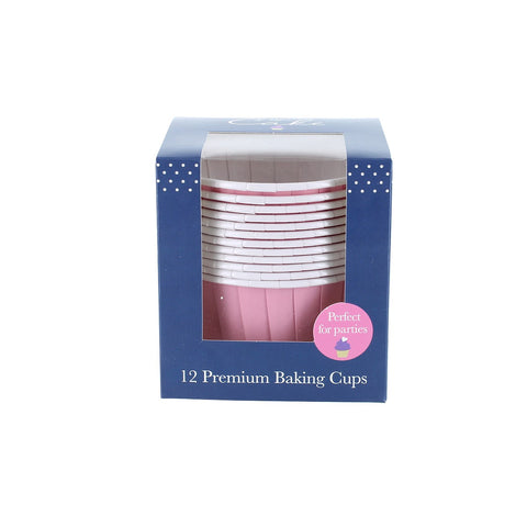 Pink Baking Cups Pack of 12