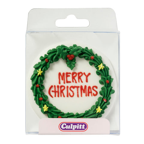 Mini Merry Christmas Sugar Plaque