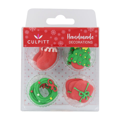 Christmas Sugar Pipings Pack of 12