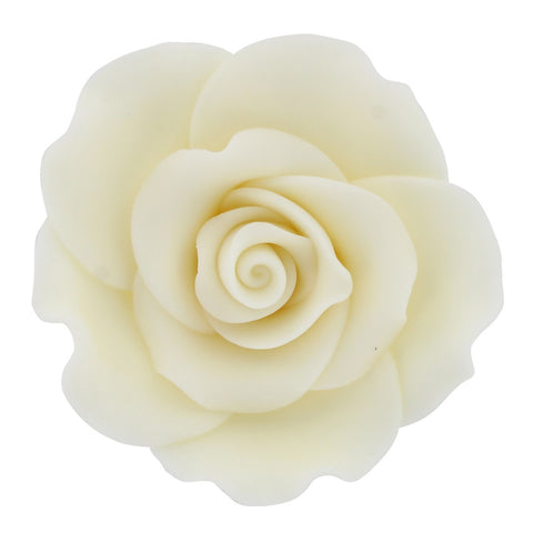 Edible Sugar Roses White - 63mm Pack of 8