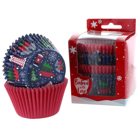 Christmas Gems Cupcake Cases Pack of 100