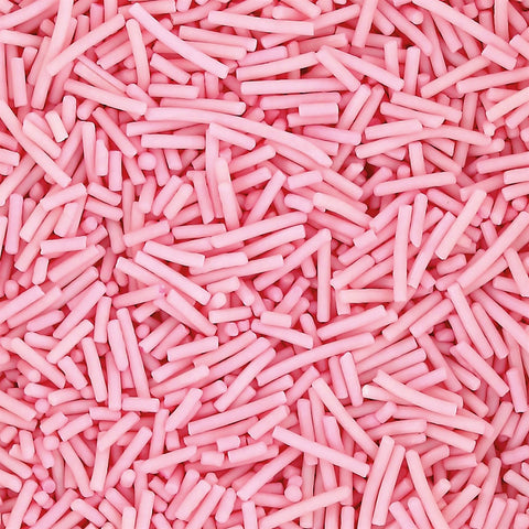 Edible Cake Sprinkles- Pink Strands