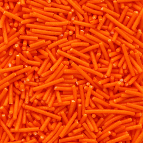 Edible Cake Sprinkles- Orange Strands