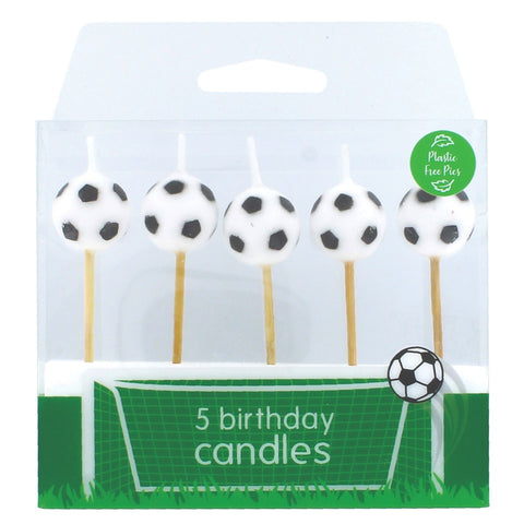 Football Candles Pack of 5