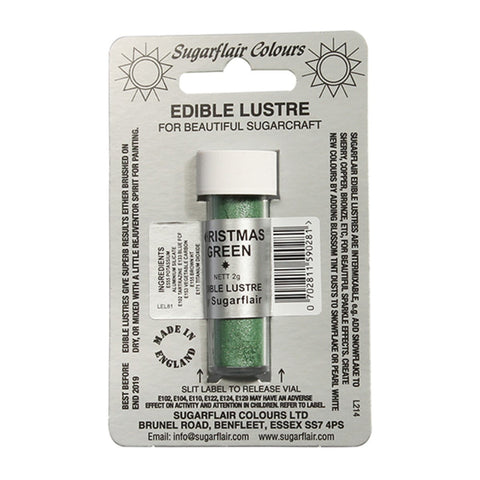 Christmas Green Lustre by Sugarflair