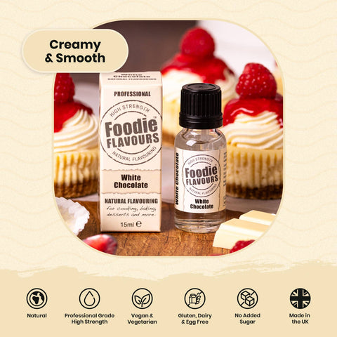 Foodie Flavours White Chocolate Natural Flavouring - 15ml