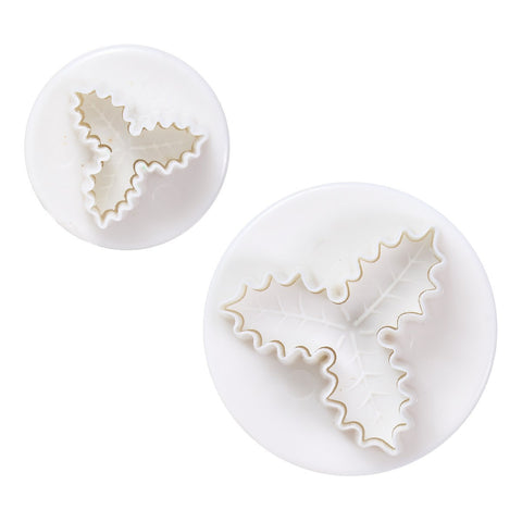 Triple Holly Plunger Cutter Set of 2