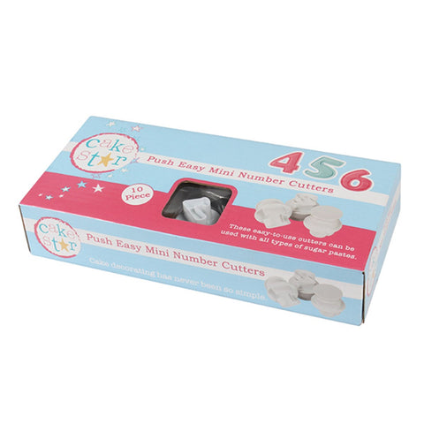 Mini Number Plunger Cutters by Cake Star