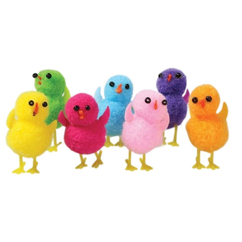 Multi Colour Easter Chicks Pack of 7