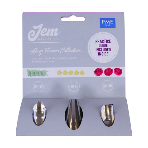 Piping Nozzle Set by Jem - Large Flowers Collection