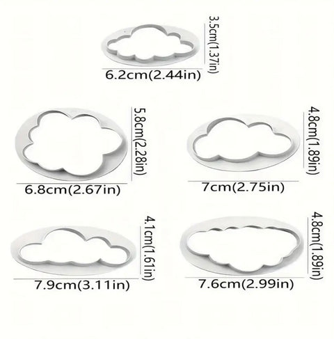 Cloud Cutters Set of 5