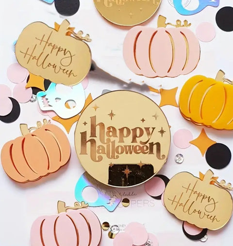 Halloween Acrylic Cake Toppers Set 1