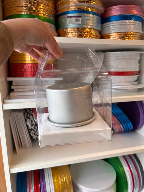 Clear Bento Cake Box with Handle