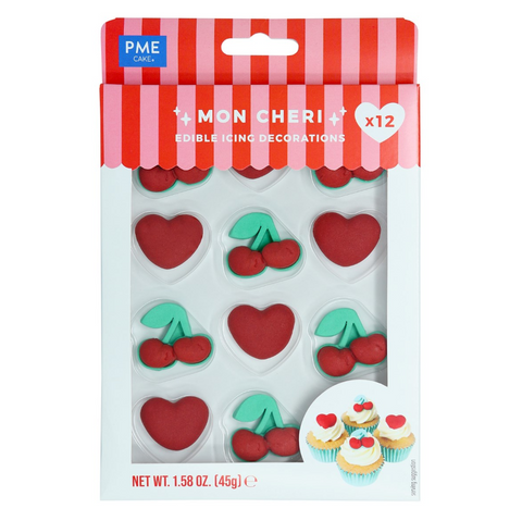 Valenties Sugar Cake Toppers - Mon Cheri