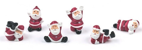 Tumbling Santa Cake Topper Pick