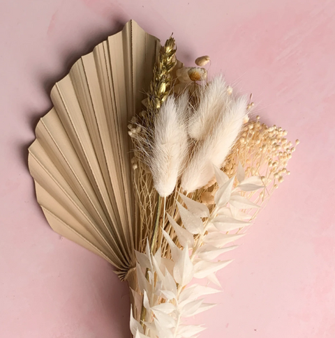 Almond & Cream Dried Palm Set