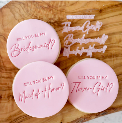 Bridal Party Proposal Embossers by Sweet Stamp