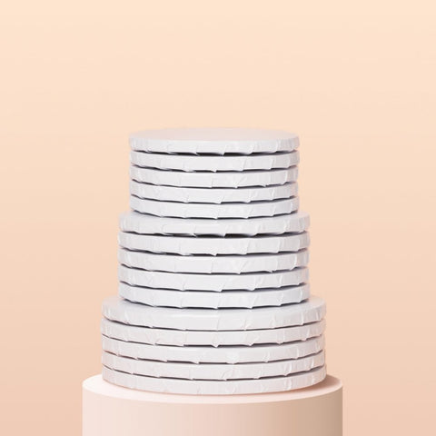 White Round Cake Drum