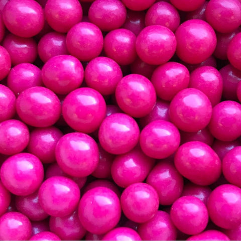 Edible Cake Sprinkles - Hot Pink 6mm Chocoballs