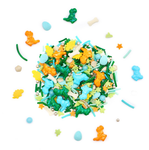 Edible Cake Sprinkles - Dinosaur Mix