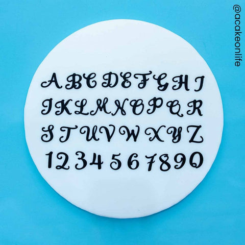 Swirly Alphabet and Number Cutters by FMM – Windsor Cakecraft