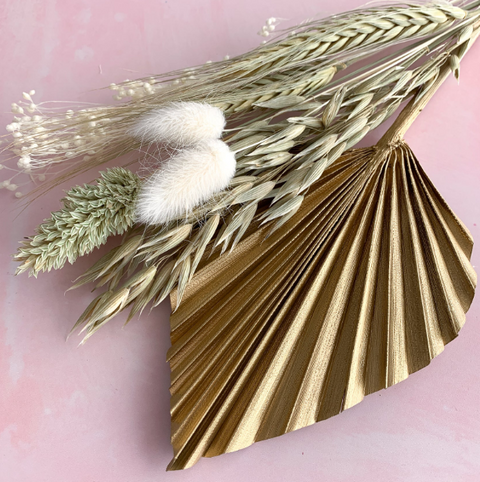 Sage & Natural Dried Palm Set