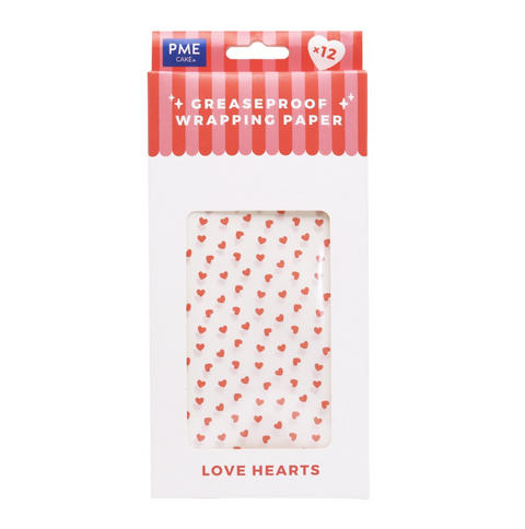 Valentines Heart Parchment Paper Sheets