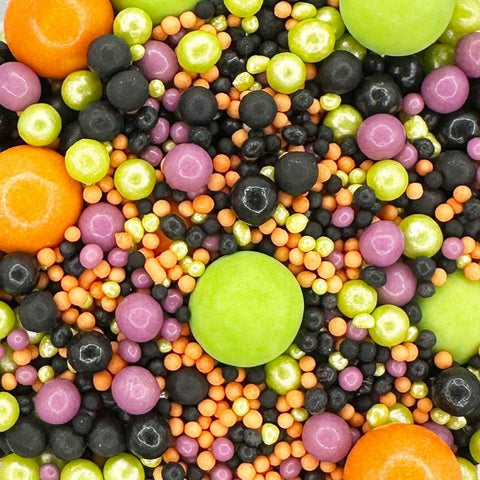 Edible Cake Sprinkles - Halloween Pearl Mix