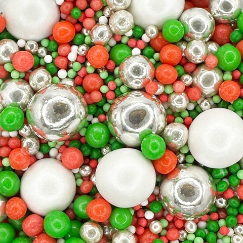 Edible Cake Sprinkles - Christmas Pearl Mix