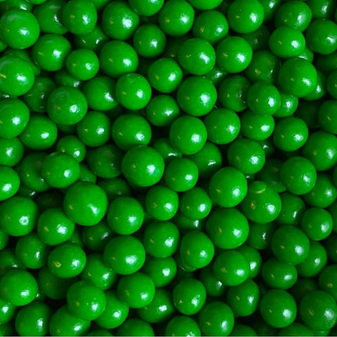 Edible Cake Sprinkles - Green 4mm Balls