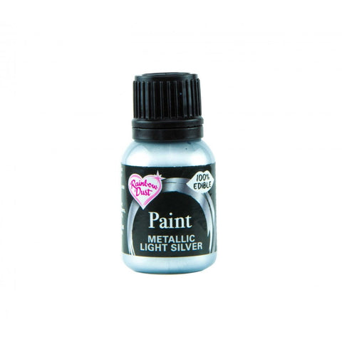 Light Silver Edible Paint by Rainbow Dust