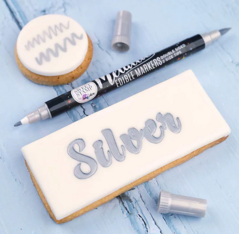 Silver Metallic Marker Pen by Sweet Stamp