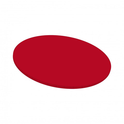 Red 5mm Masonite Round Cake Board