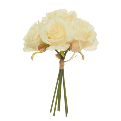 Ivory Artificial Rose Bunch