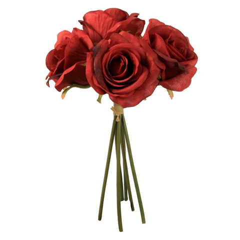 Red Artificial Rose Bunch