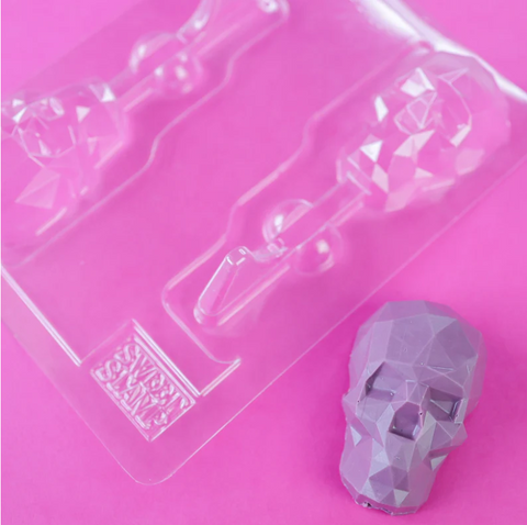 Geo Skull Chocolate Popsicle Mould by Sweet Stamp