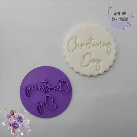 Christening Day Cupcake Embosser by Sweet Treats