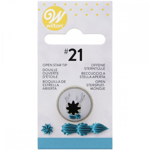 Open Star Piping Nozzle #21 by Wilton