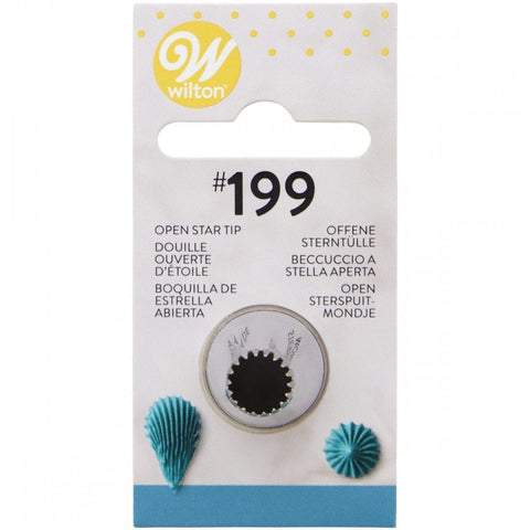 Open Star Piping Nozzle #199 by Wilton